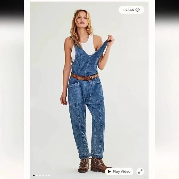Free People We The Free High Roller Jumpsuit - Picture 1 of 6